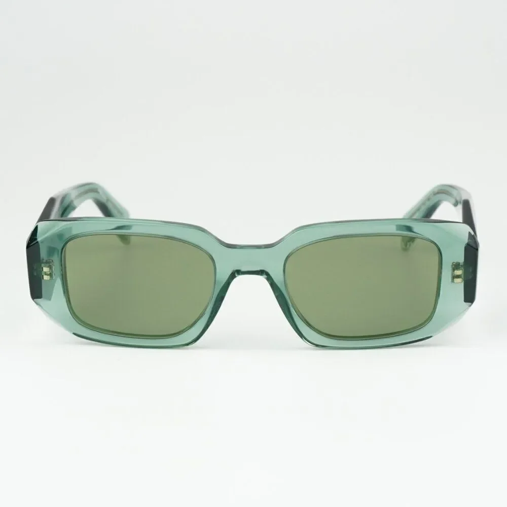 NEW Prada PR17WS 11R10E Sage Green Mirror Internal Silver Rectangle Sunglasses - Picture 7 of 14